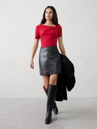 Knot Jersey T-Shirt | Banana Republic Factory