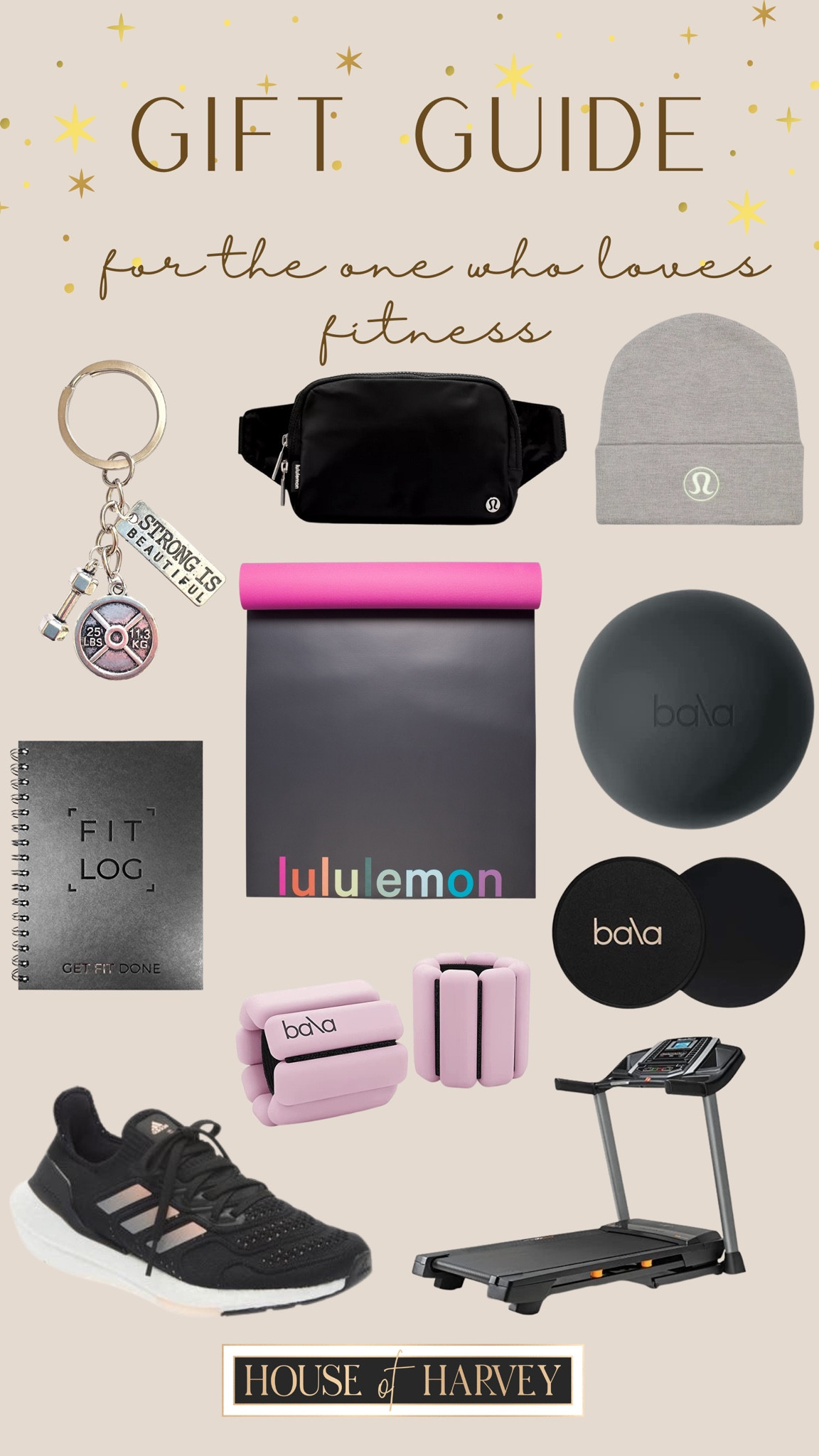 GIFT GUIDE 
for the one who loves fitness

Holiday style, style tip, gift, Christmas, fitness, weights, yoga mat, treadmill, beanie, shoes

#LTKfit #LTKstyletip #LTKHoliday