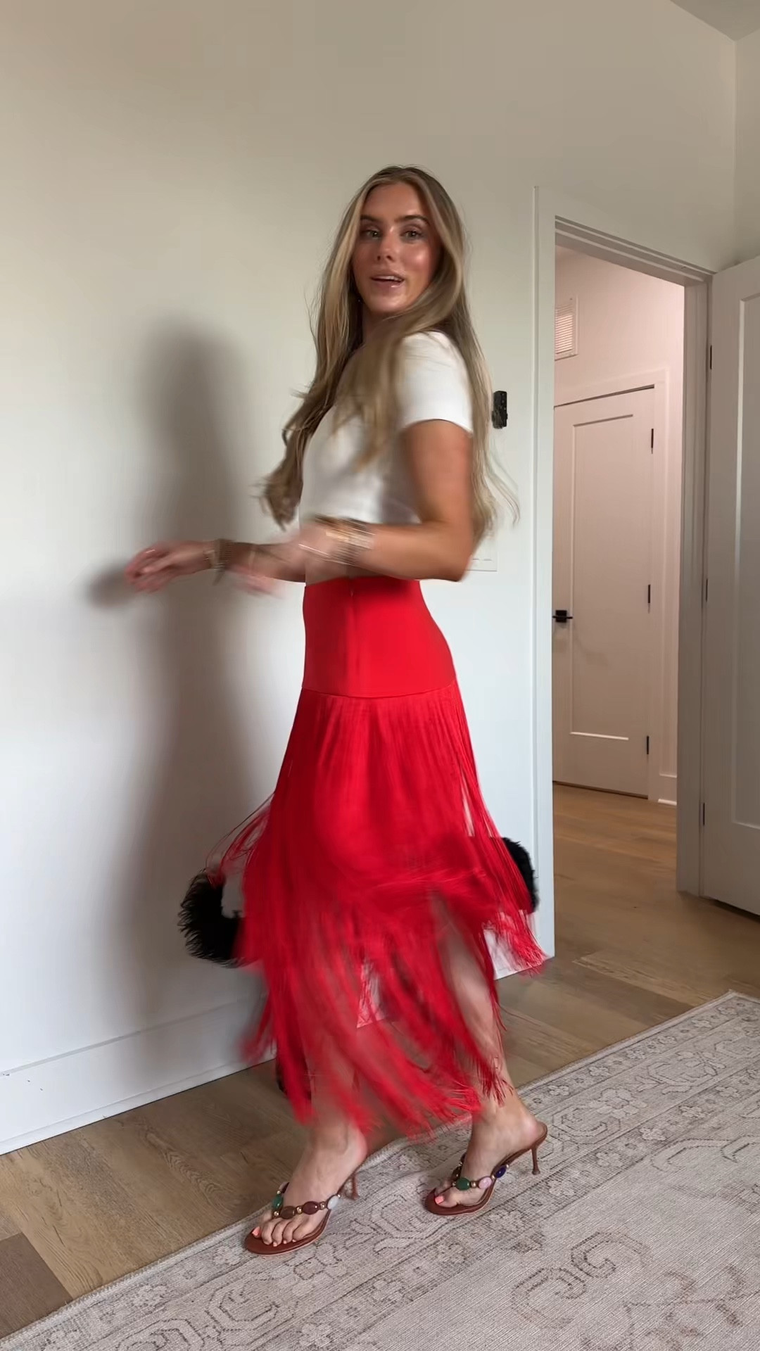 It’s cinco de mayo! My fun fringe skirt is from Walmart size xs and I paired it with my Cuts Clothing size xs (code SLOANEV) tomboy tee. My heels are an amazon find!

#LTKootd #LTKdayinmylife #LTKSeasonal