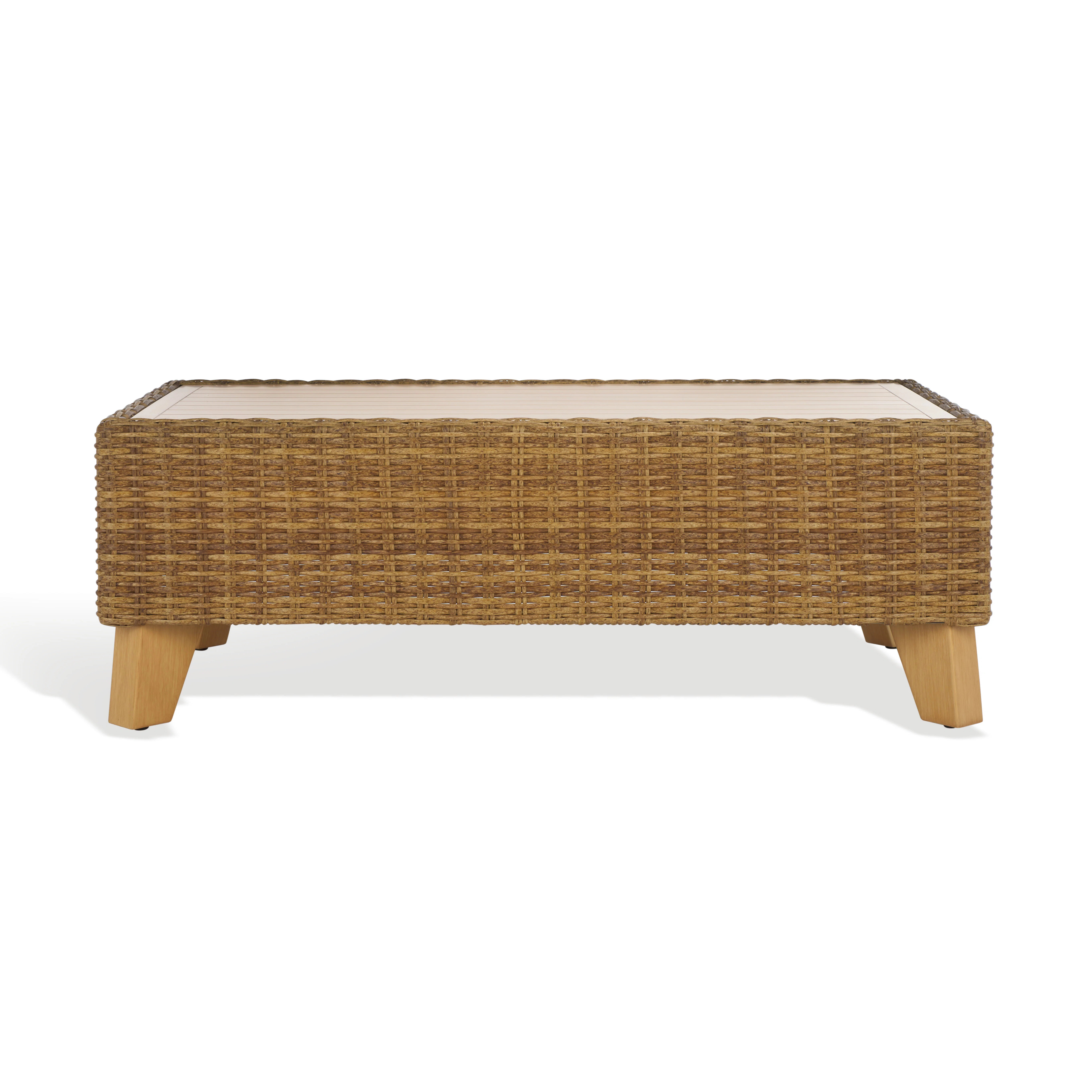 Swifton Rectangular Wicker Outdoor Coffee Table , 27.6'' in. W 51.2'' in. D | Wayfair North America