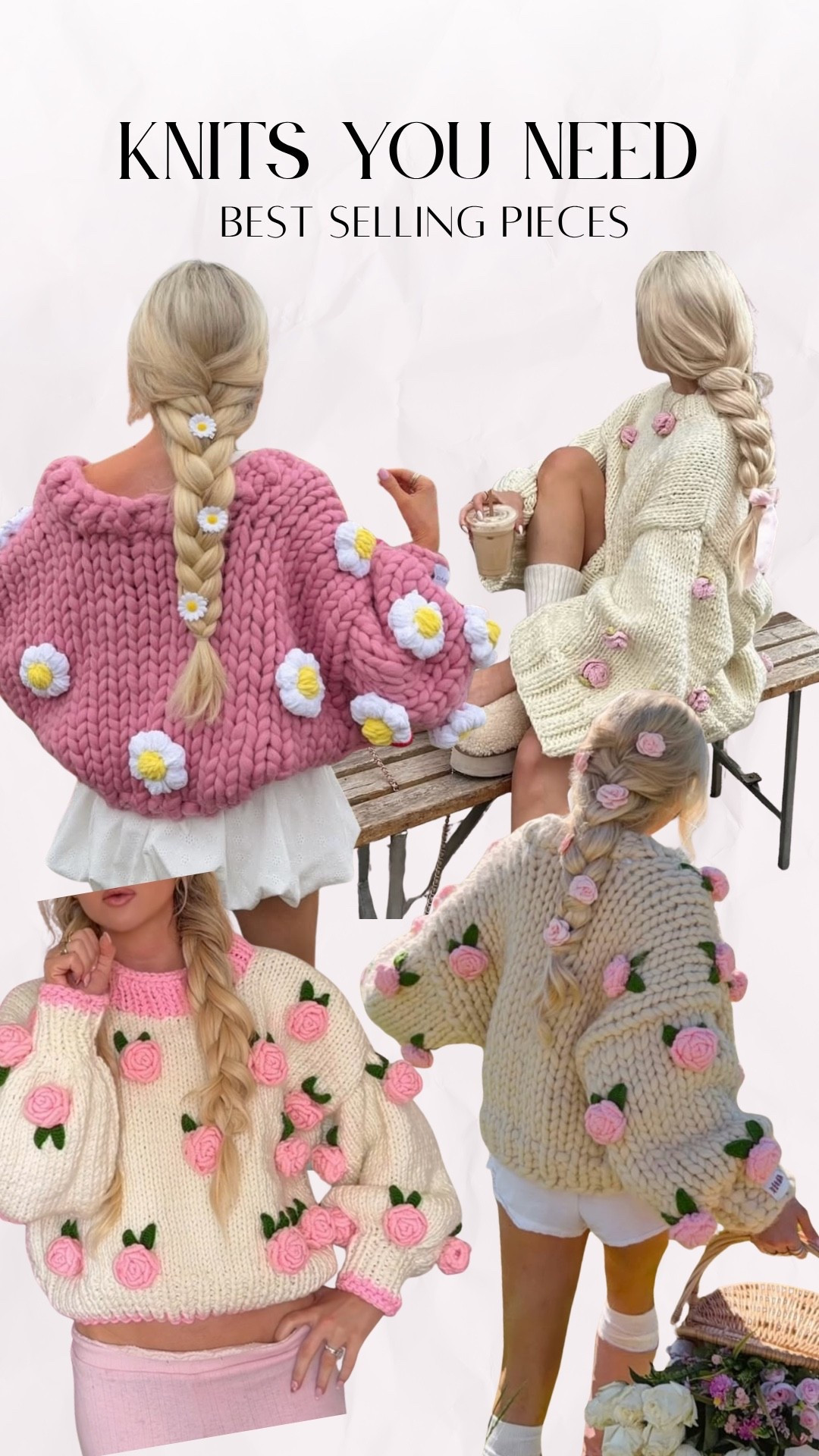 A serious spring and summer obsession 🌸💖🌷

Chunky knit sweaters, spring sweater, summer sweater, chunky knit flower sweater, flower appliqué sweater, chunky knit cardigan with flowers, chunky knit flower cardigan 

#LTKootd #LTKSeasonal #LTKSaleAlert