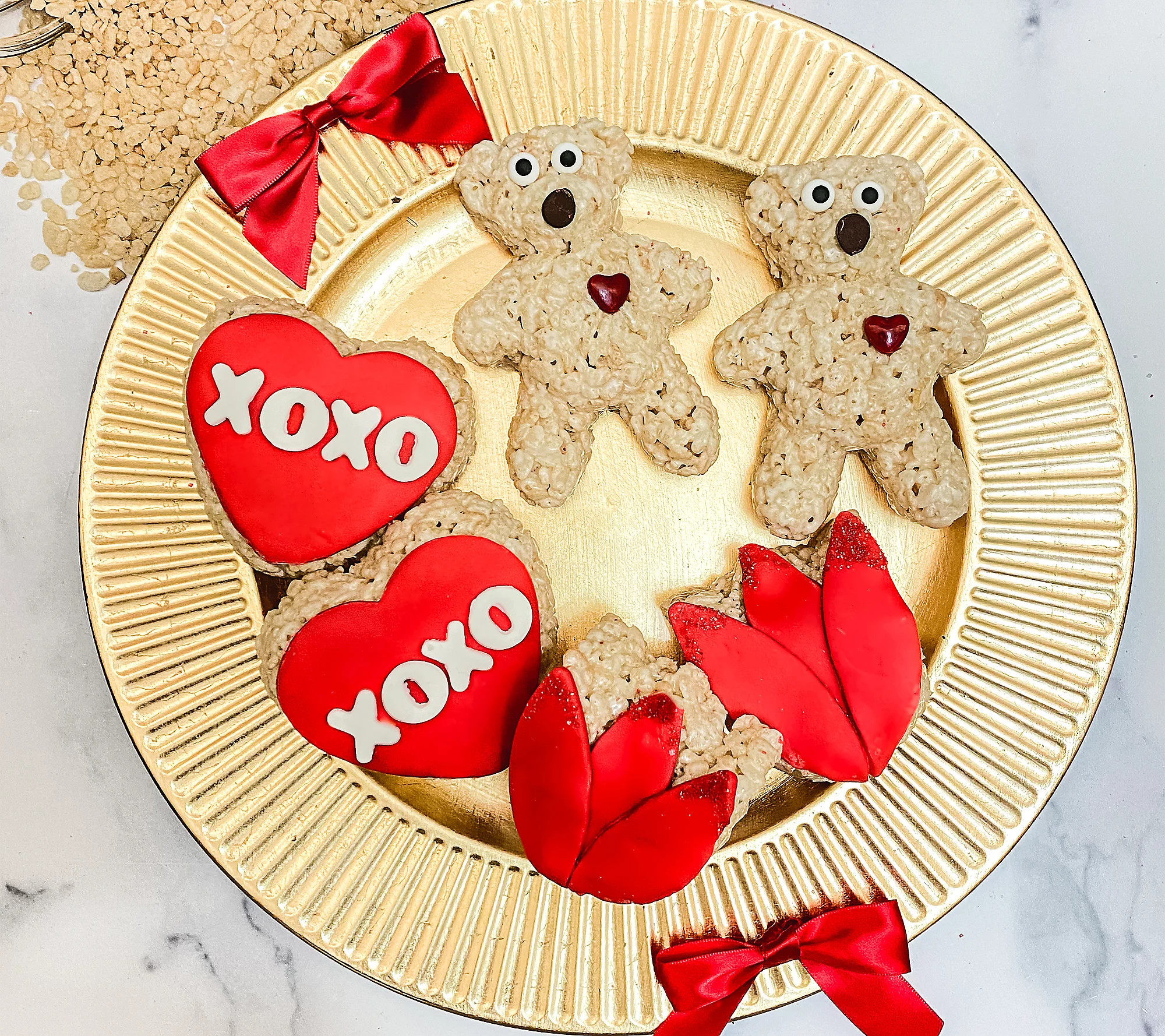 Creative Crispies 6-Pc Assorted Valentine's Tre ats w/ Flowers | QVC