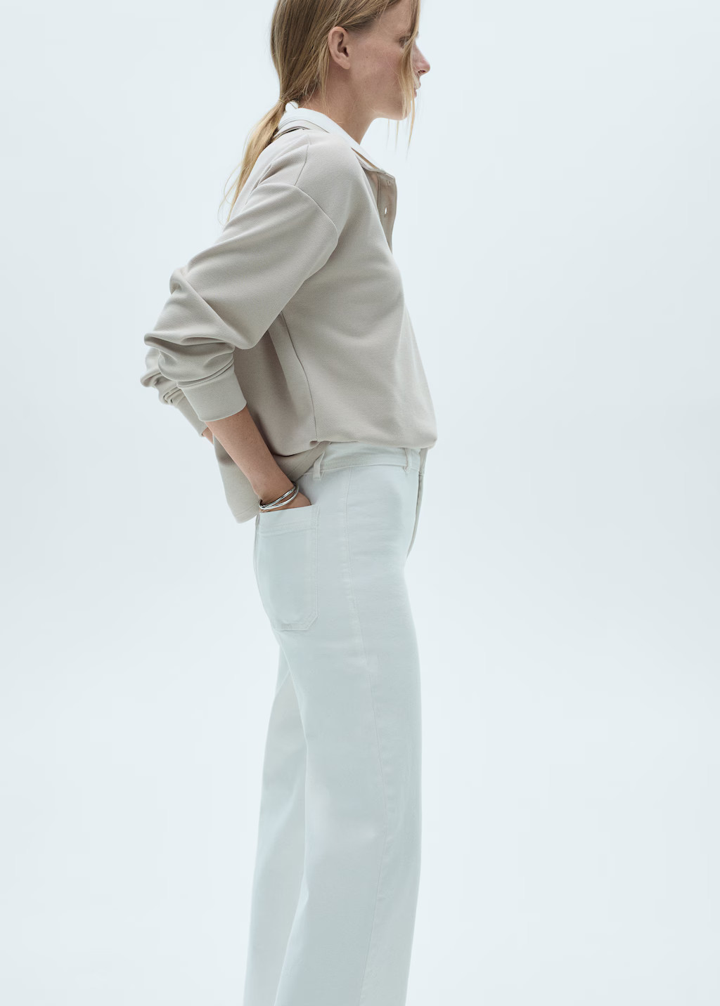 Catherin high-rise culotte jeans - Woman | MANGO USA | MANGO (US)