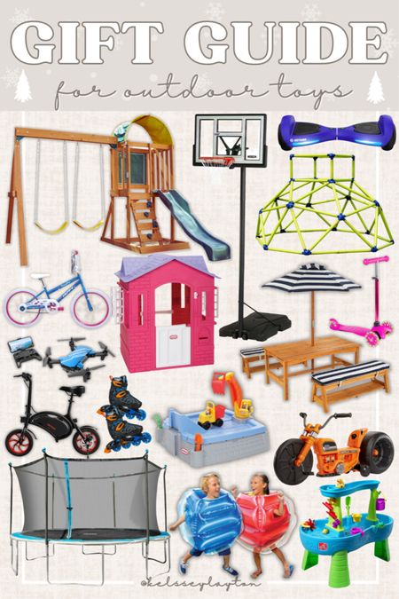 Gift guide for outdoor toys, kid gift ideas, Christmas gifts for kids, outside toys, Walmart kids 

#LTKkids #LTKsalealert #LTKGiftGuide