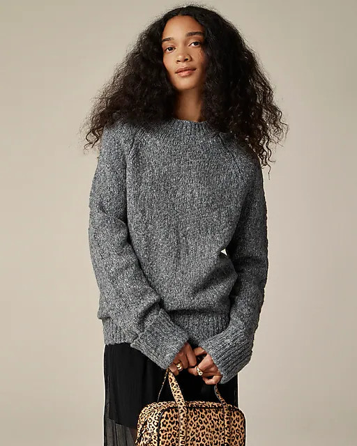 Cuffed mockneck sweater | J. Crew US