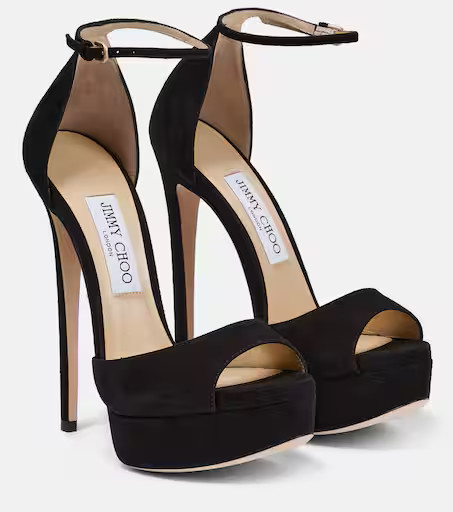 Max 150 suede platform sandals | Mytheresa (UK)