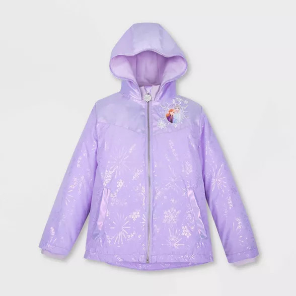 Girls' Disney Frozen 2 Rain Jacket - Purple - Disney Store | Target