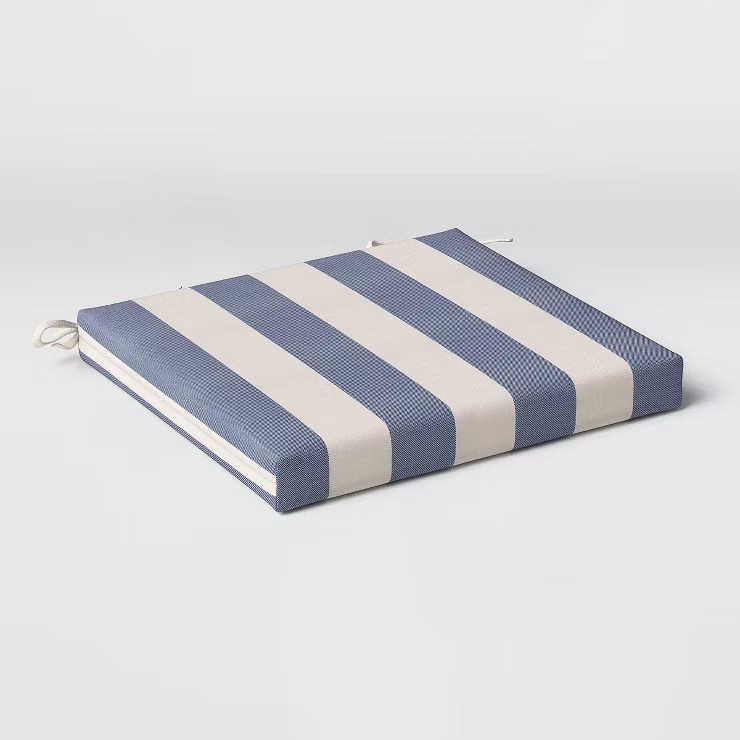 Cabana Stripe Outdoor Seat Cushion DuraSeason Fabric™ - Threshold™ | Target
