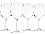 Bormioli Spazio Large Wine Glasses, Clear, 17 oz (Set of 4) | Amazon (US)