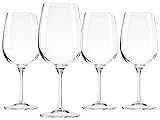 Bormioli Spazio Large Wine Glasses, Clear, 17 oz (Set of 4) | Amazon (US)