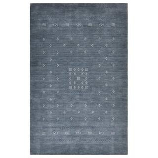 Simi Bohemian Gabbeh Slate 6 ft. x 9 ft. Hand-Knotted Area Rug | The Home Depot