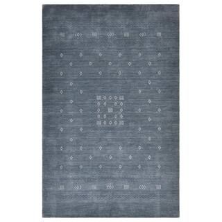 Simi Bohemian Gabbeh Slate 6 ft. x 9 ft. Hand-Knotted Area Rug | The Home Depot