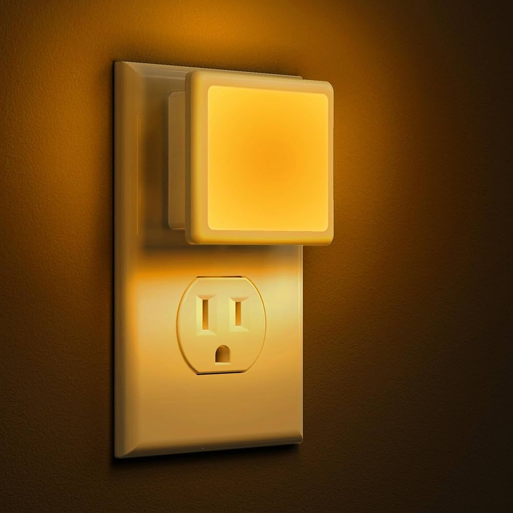 L LOHAS LED Night Lights Plug into Wall 2-Pack, 0.3W Plug in Night Light, Dusk to Dawn, 2000K Amb... | Amazon (US)