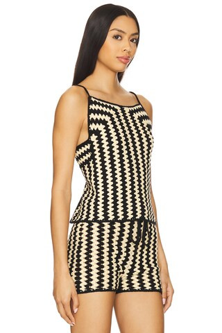 By Malene Birger Doria Top in Crochet Black & White from Revolve.com | Revolve Clothing (Global)