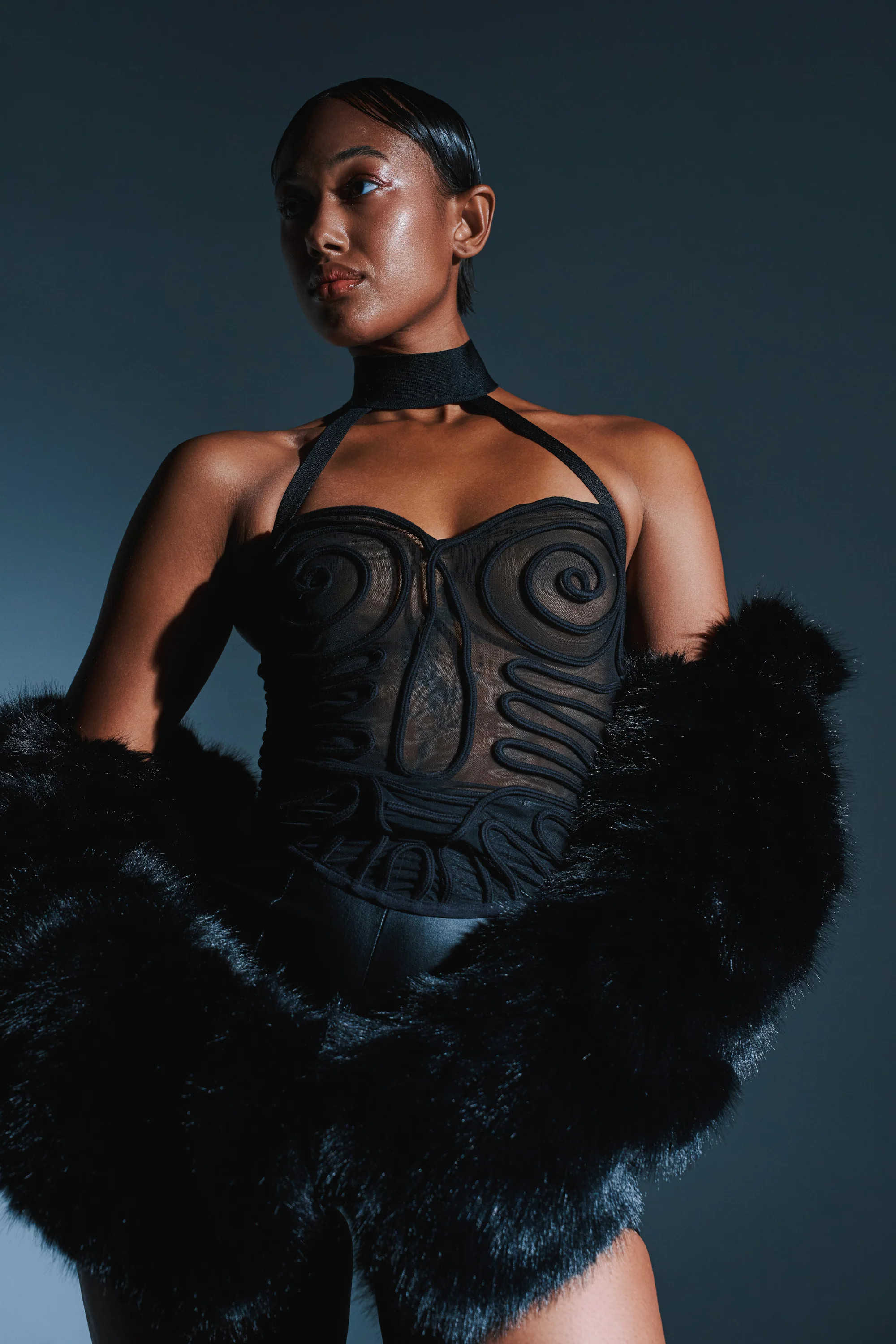 I KNOW THATS RIGHT MESH CORSET | AKIRA