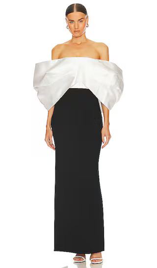 Filippa Maxi Dress in Cream & Black | Revolve Clothing (Global)