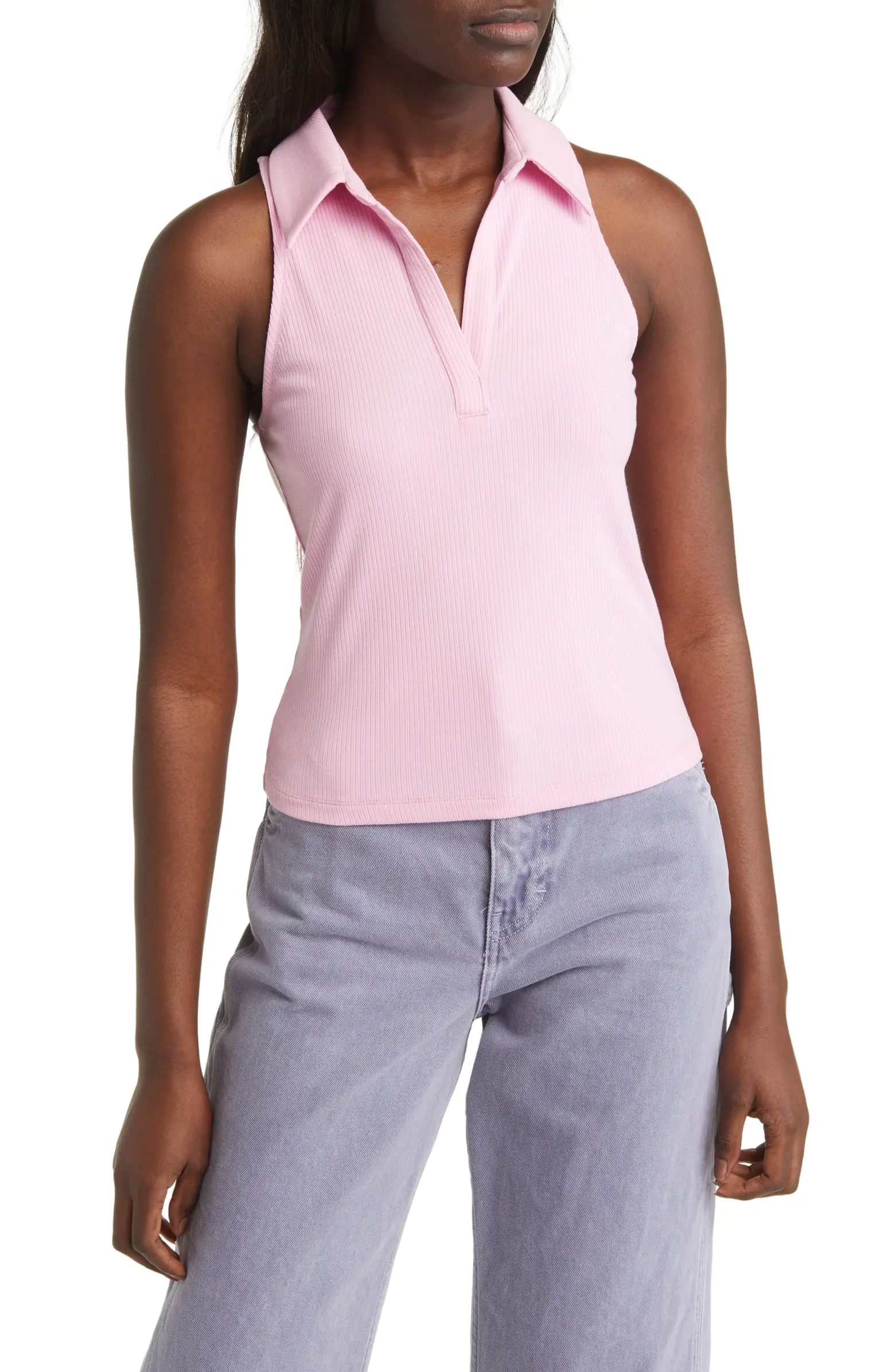 Rib Polo Tank | Nordstrom