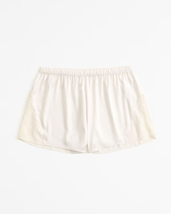 Lace and Satin Sleep Short | Abercrombie & Fitch (UK)
