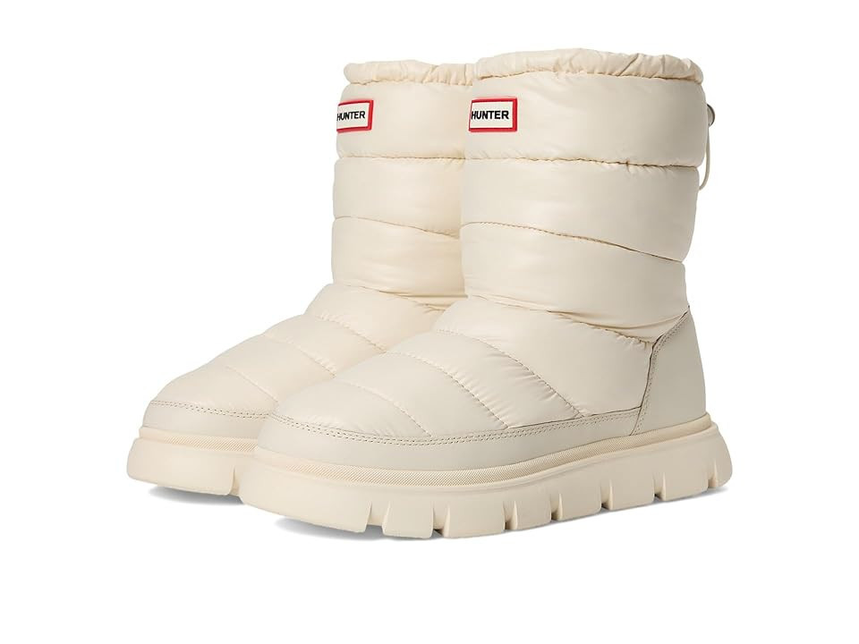 Hunter Maribels Women's Boots Ivory : 6 M, Synthetic | Zappos