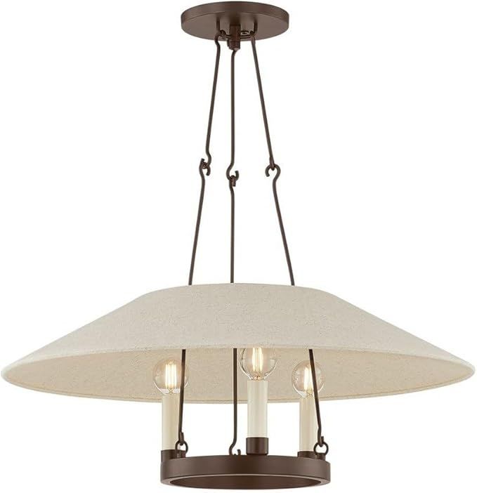 Troy Lighting F1625-BRZ Archive - 3 Light Chandelier-10 Inches Tall and 25 Inches Wide, Finish Co... | Amazon (US)