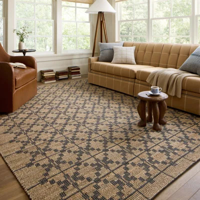 Chris Loves Julia x Loloi Judy Natural / Graphite Area Rug | Wayfair North America