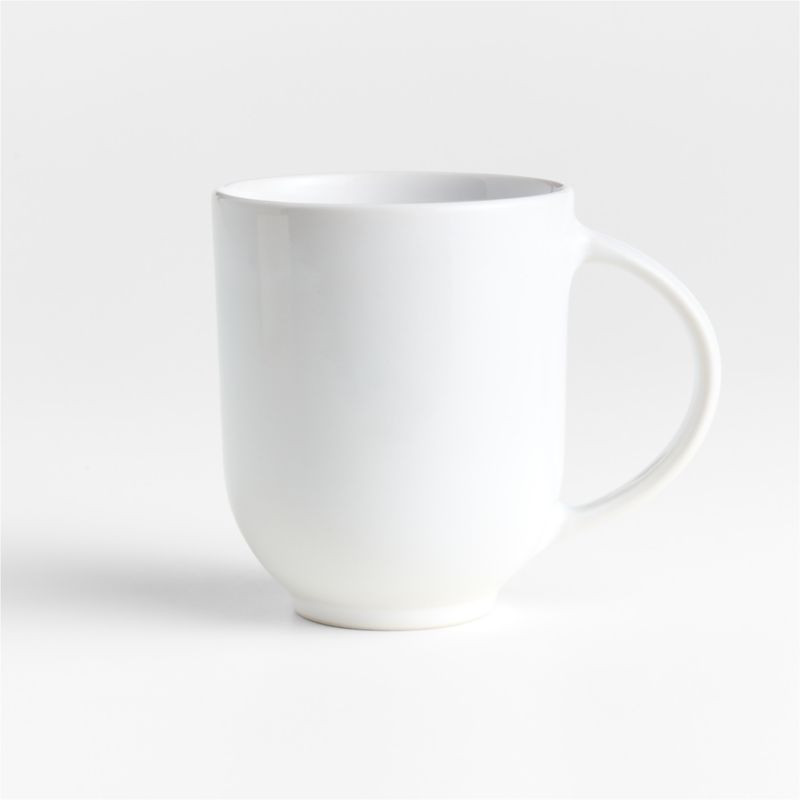 Craft White Stoneware 11-oz. Mug + Reviews | Crate & Barrel | Crate & Barrel