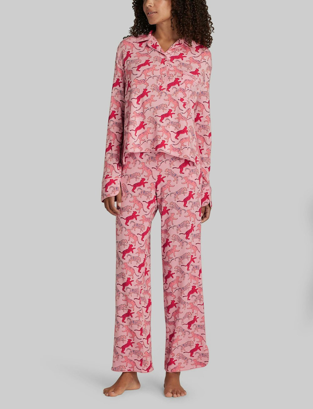 Women's Downtime Long Sleeve Pajama Top & Pant Set | Tommy John