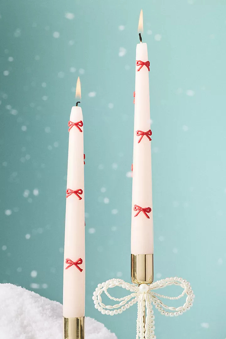 Icon Holiday Taper Candles, Set of 2 | Anthropologie (US)
