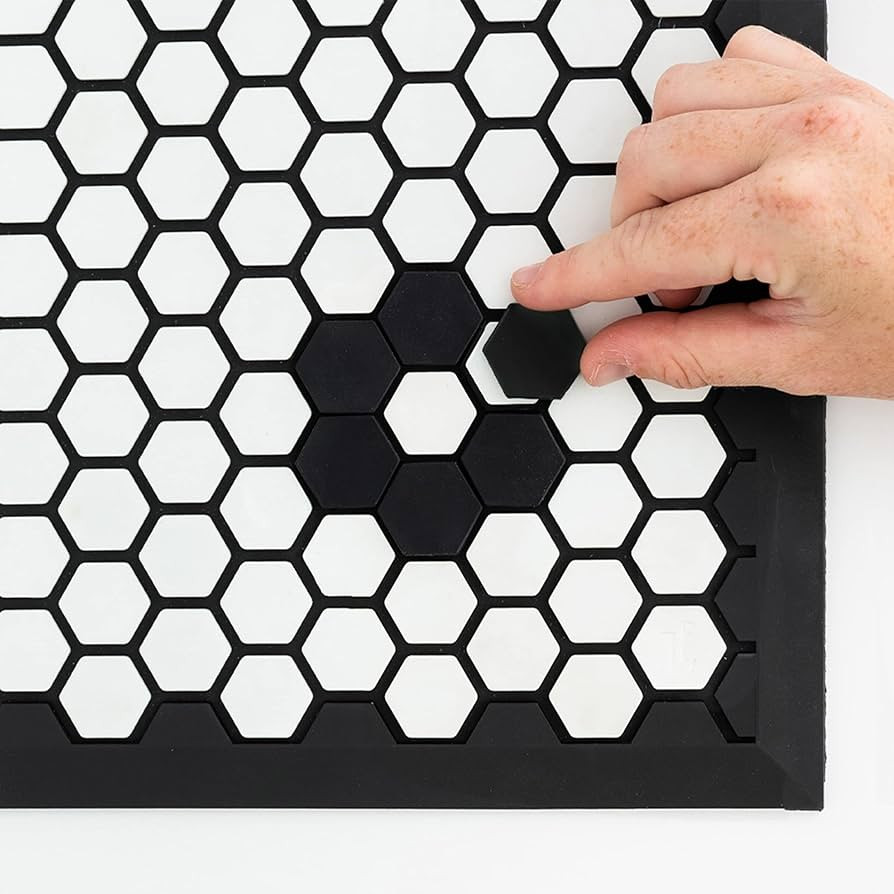 Letterfolk Doormat Tile Set - Color Tile for Customizable Mat Design - Set of 75, Black | Amazon (US)