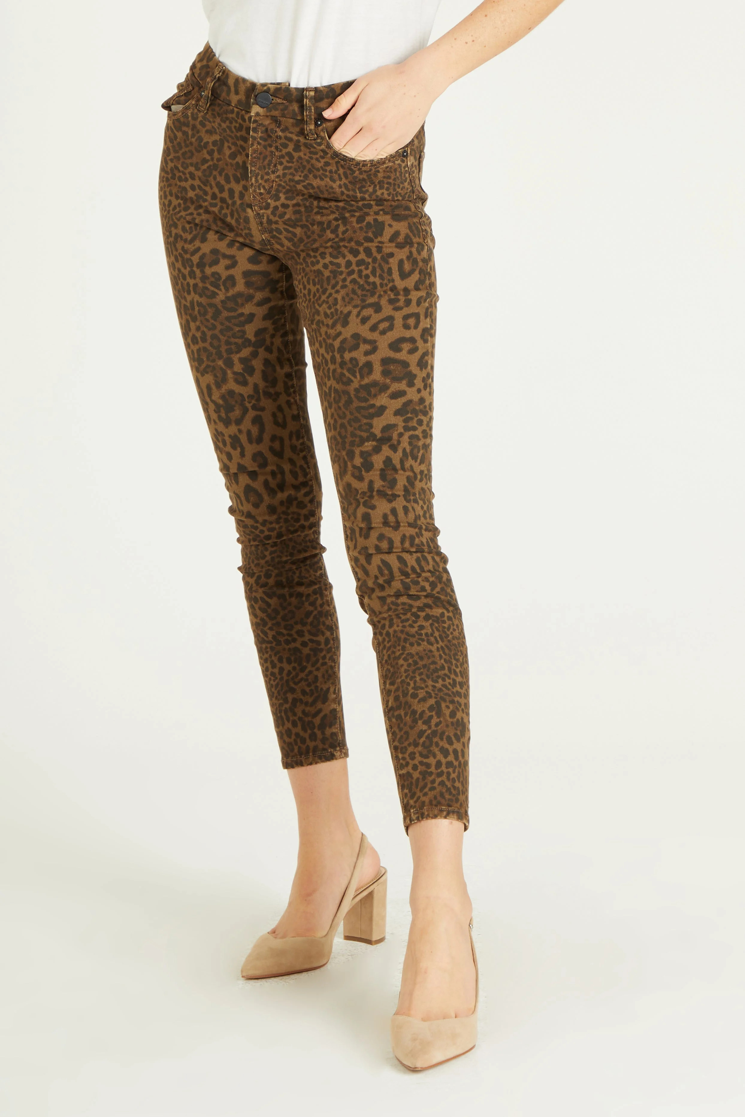 Gisele Skinny Jean Shadow Leopard | Dear John Denim