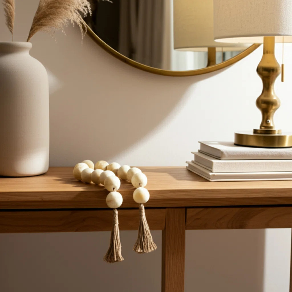 Modern Glam Resin and Polyresin Beads with Woven Jute Detailing and Textured Accents for Contempo... | Wayfair North America