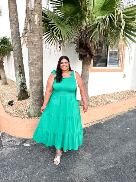 The perfect dress to throw on after being at the beach! It’s so comfortable and cute! Also loving this Kelly green color #maxidress #plussizedresses 

#LTKFindsUnder50 #LTKMidsize #LTKPlusSize