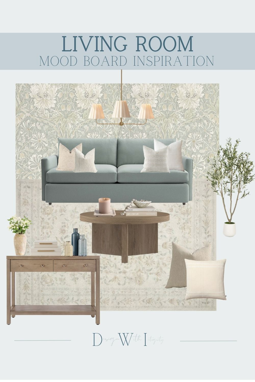 This mood board is all about soft blues and warm neutrals coming together in the most calming way. The muted blue sofa adds just enough color, while the layered textures and natural wood tones keep the space feeling grounded and timeless.

I love how the subtle pattern in the rug and wallpaper adds depth without overwhelming the palette. It creates a space that feels शांत, elevated, and easy to live in.

If you are looking for a fresh, serene take on a neutral living room, this is such a beautiful direction. Tap through to shop all of my curated selections and bring this look into your home.

#interiordesign #livingroominspo #blueneutral #cozyhome #moderntraditional #homedecorideas #neutraldecor #calmhome #ltkhome #interiorstyling

blue living room, muted blue sofa, neutral living room decor, modern traditional style, soft color palette, warm wood furniture, layered textures, calm interiors, cozy elegant living room, neutral styling, timeless decor, serene home 

 #LTKHome