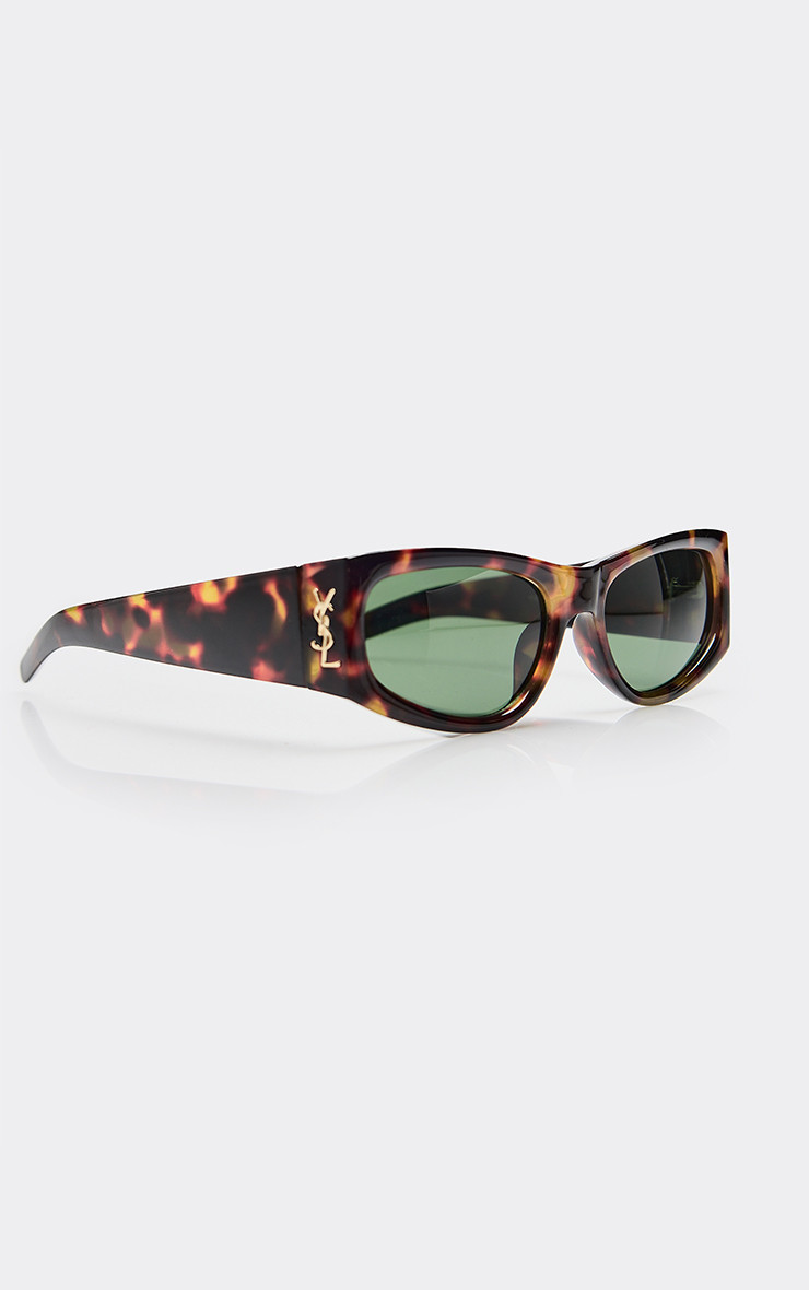 Side Logo Thick Framed Tinted Lense Sunglasses In Leopard Print | EGO (UK)