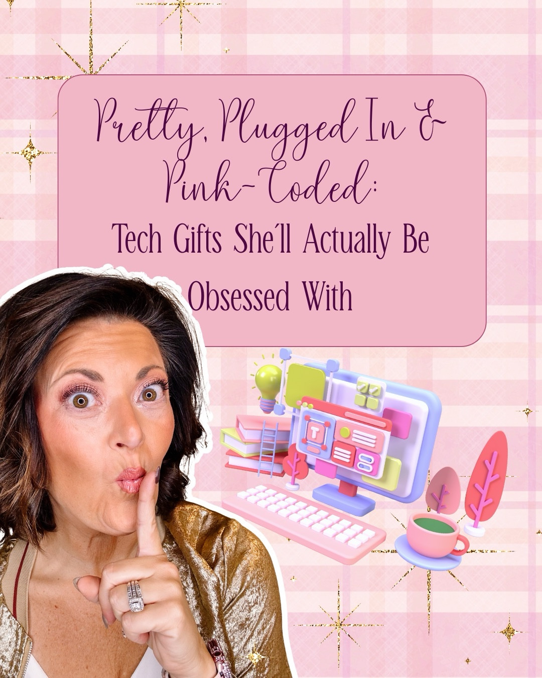 Every year I say I’ll start holiday gift shopping early… and every year I’m panic-adding random stuff to my cart at midnight on December 22nd 😅

This year? We’re doing things differently — because this gift guide is full of actually good tech gifts that check every box: aesthetic ✅ practical ✅ pink-coded ✅ elder millennial approved ✅

Whether you're shopping for your cozy-loving bestie, your sister who journals in Notion and color-codes her closet, or you're just curating your own wishlist like the ✨organized queen✨ you are… these gifts are the definition of stylish and synced.

From sparkly portable chargers and lighted vanity mirrors, to mug warmers, red light therapy masks, scalp massagers, and even a vacuum that self-empties (bless) — these picks are equal parts functional, fun, and really freaking cute.

I use and love so many of these myself, and they’re all linked and shoppable in one place — perfect for anyone who wants their gadgets to match their vibe (and their Instagram feed).

💾 Save this post for gifting inspo
📲 Send to the one who keeps asking “what do you want this year?”

#LTKHoliday #LTKGiftGuide #LTKSeasonal