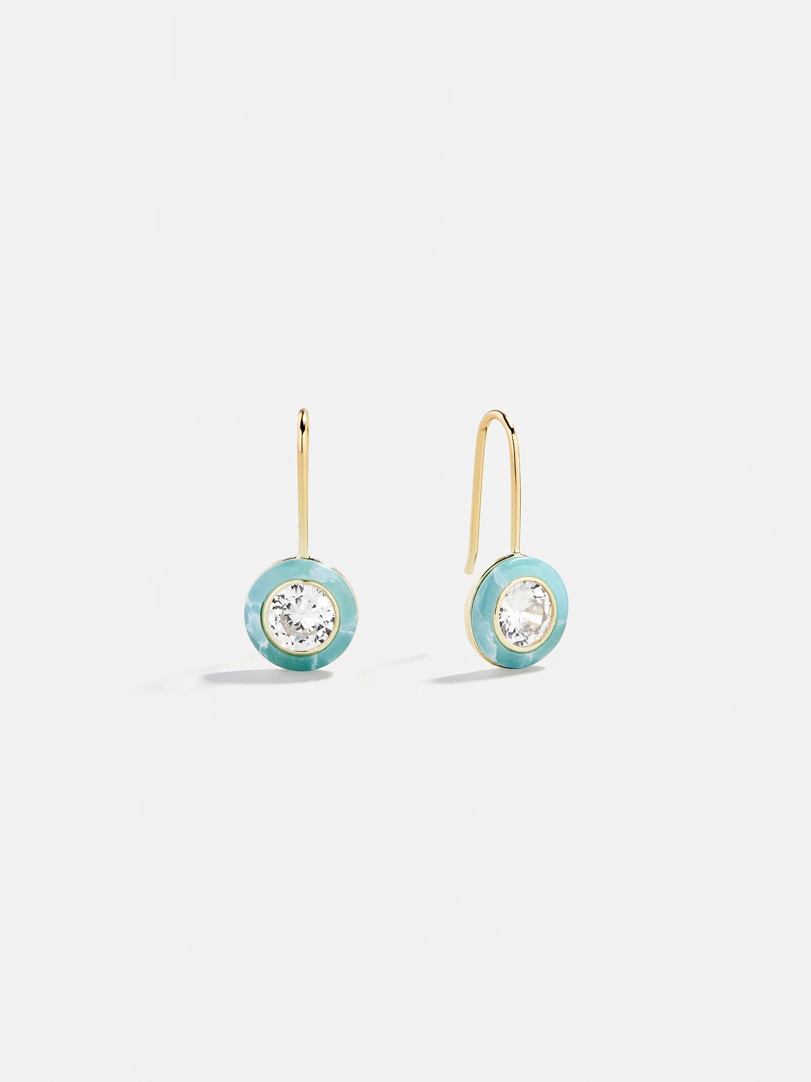 Fallon 14K Gold Semi-Precious Earrings - Turquoise | BaubleBar