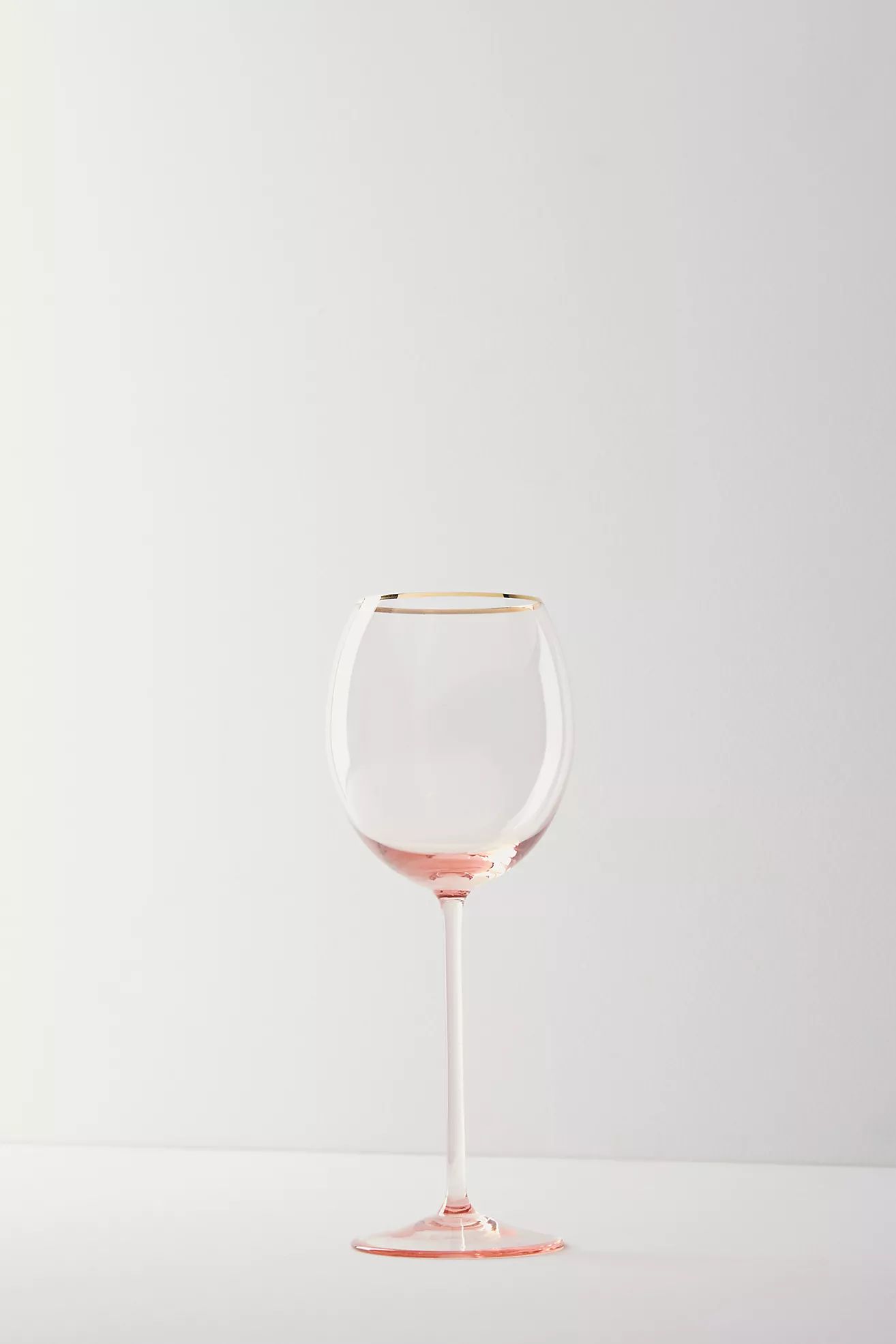 Gilded Rim White Wine Glass | Anthropologie (US)