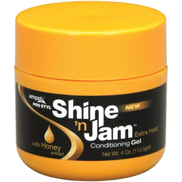 Ampro Shine N Jam Extra Hold Conditioning Styling & Braiding Gel, 4oz., Textured Hair, Moisturizi... | Walmart (US)