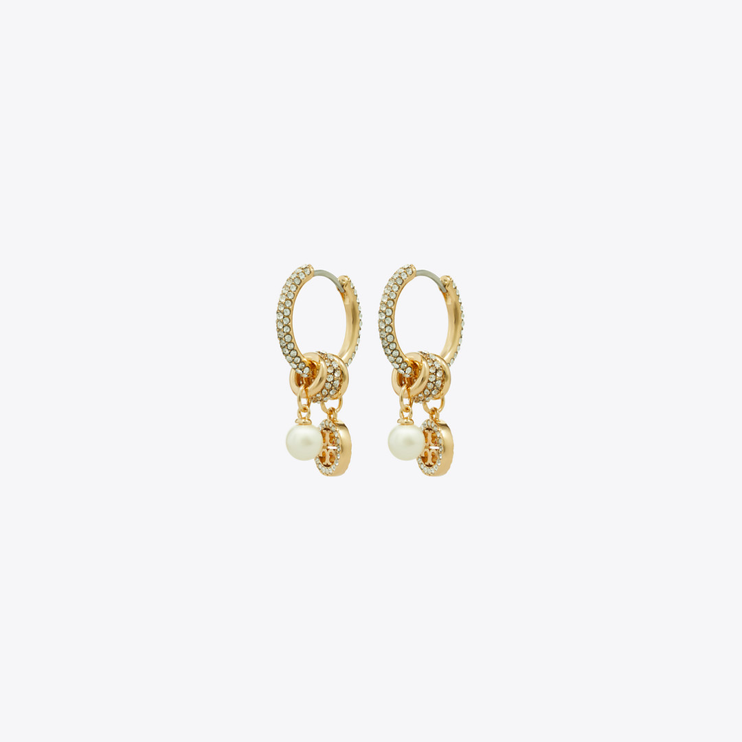 Tory Burch Icon Pavé Charm Earrings | Tory Burch (US)