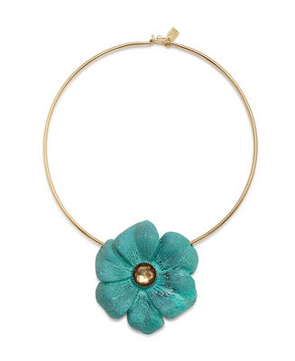 Faux Stone Patina Flora Wire Necklace | Macy's
