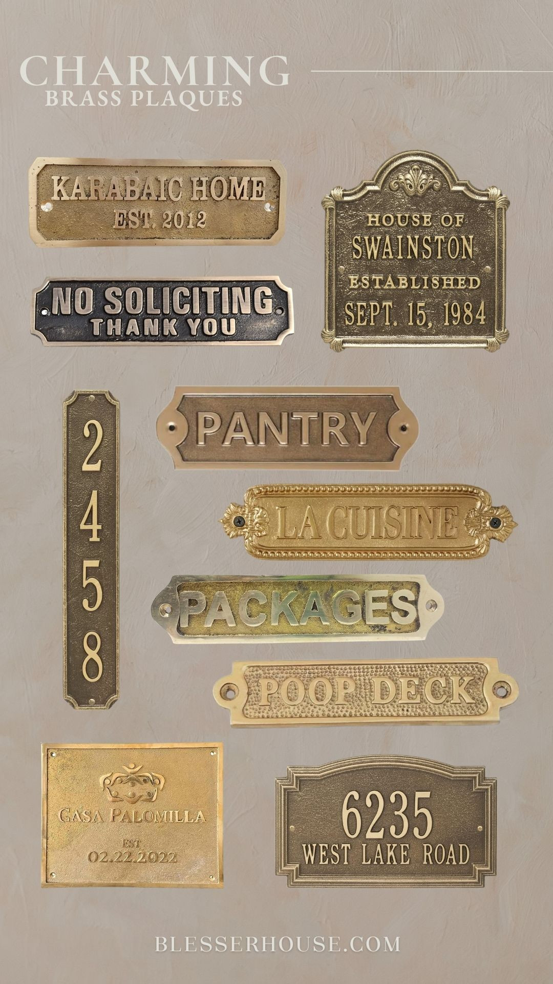 Charming brass plaques
😍

Home decor

#LTKHome
