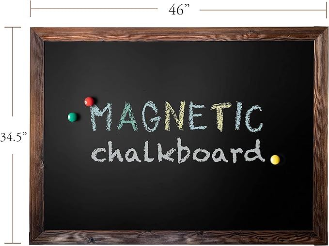 Loddie Doddie Magnetic Chalkboard - Easy-to-Erase Large Chalkboard for Wall Decor and Kitchen - H... | Amazon (US)