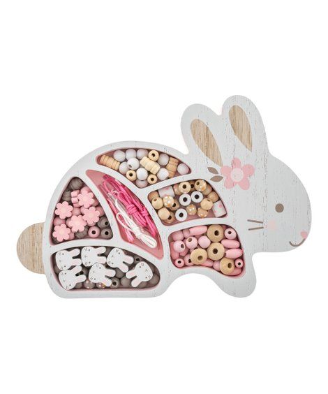 White Bunny Bead Boutique Set | Zulily