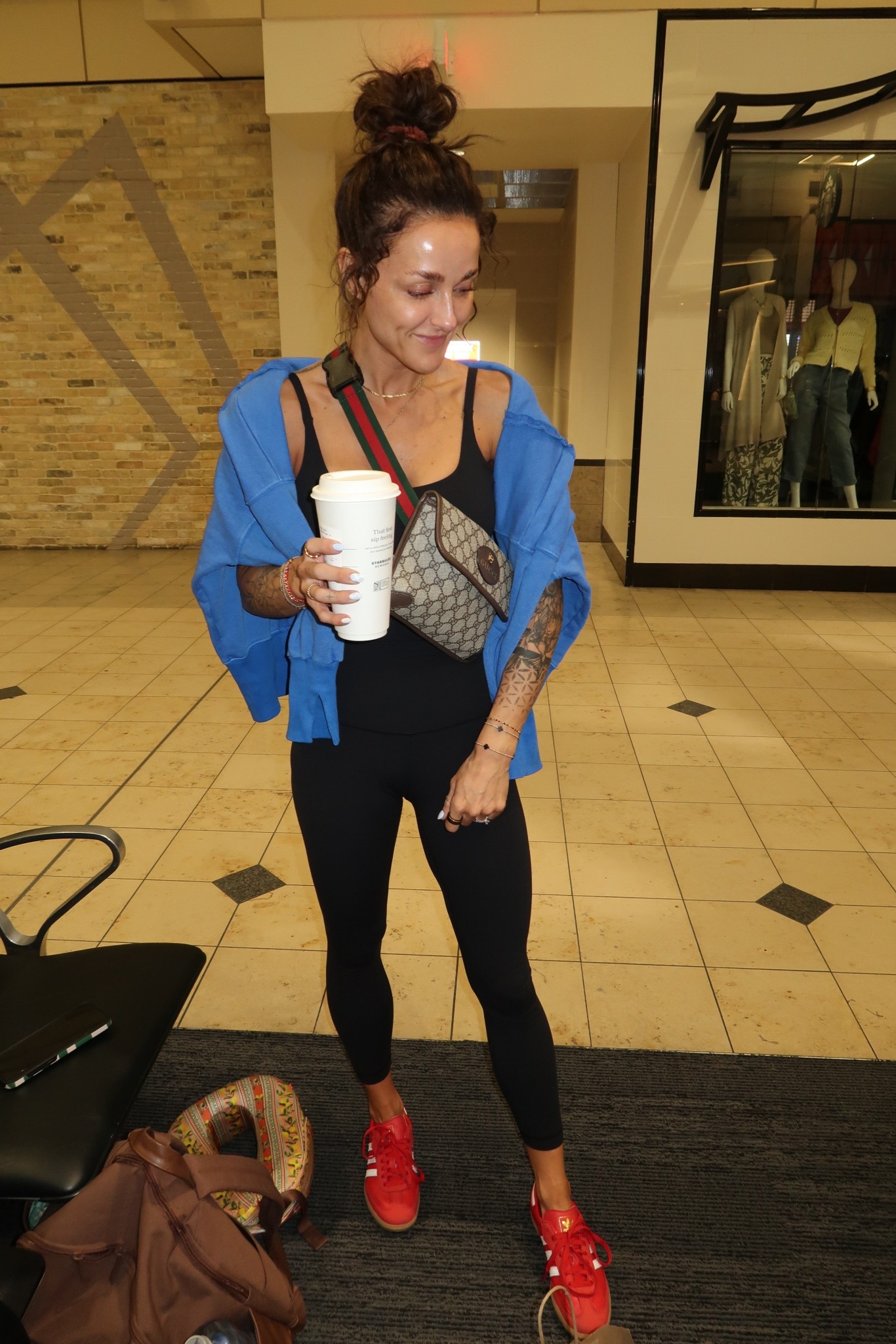 Travel outfit ✈️ 
Sweatshirt: small (oversized) 
Shoes I sized down half a size #vacationoutfit #resortwear affordable fashion 

#LTKTravel #LTKShoeCrush #LTKFindsUnder50