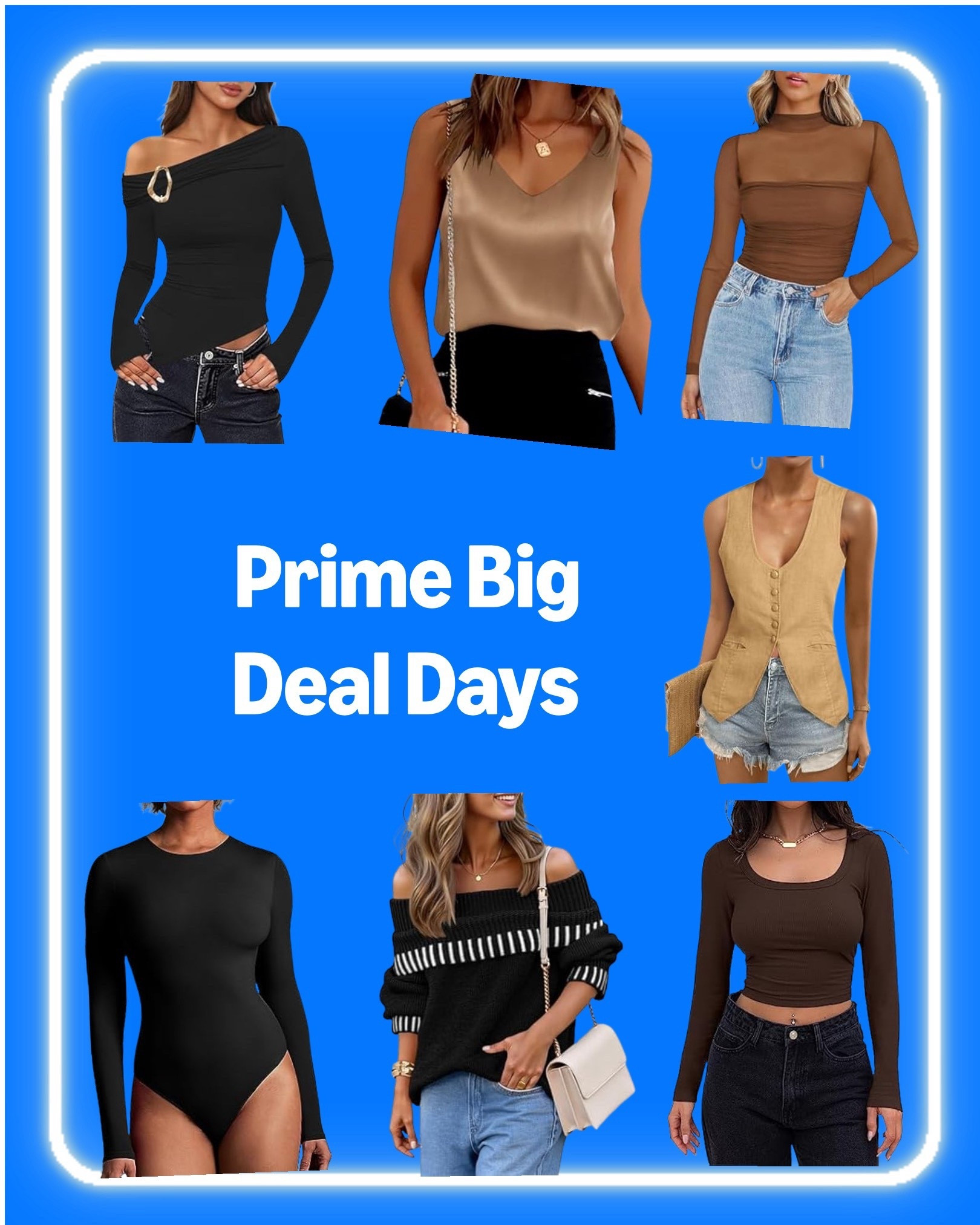 Tops that talk. 😉

My Prime Big Deal Days edit of chic sweaters, silky tanks, and sleek bodysuits — perfect for layering this fall. 🍂

From casual coffee runs to date-night chic, these finds are Prime examples of effortless style. 🛍️

#PrimeBigDealDays #FallStyleEdit 
#ClosetEssentials

#LTKOver40 #LTKStyleTip #LTKSaleAlert