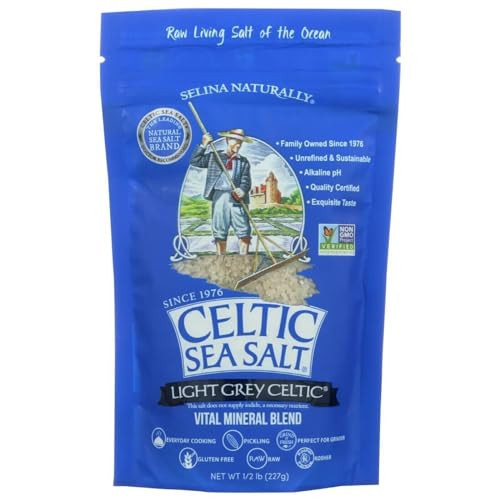Selina Naturally Celtic Salt Light Grey Coarse 8 Ounce Bag Vital Mineral Blend | Amazon (US)