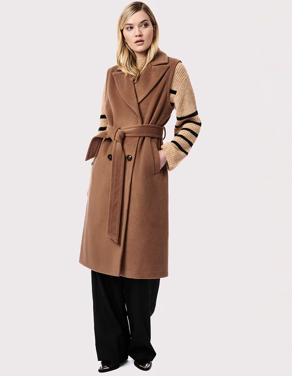 Venetian Long Belted Vest | Bernardo Fashions