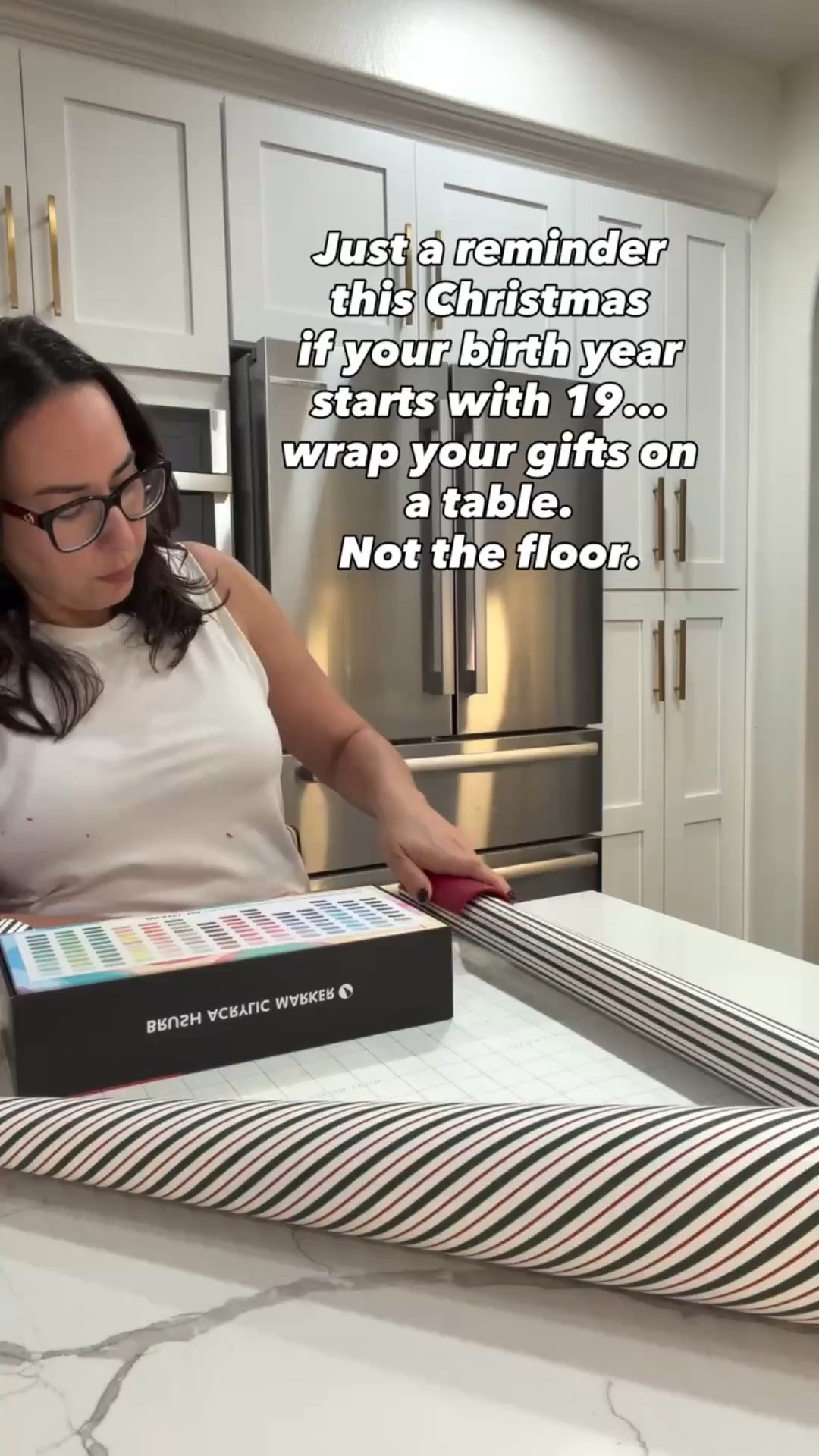 Your knees and your back will thank you.
If your birth year starts with 19, we’ve officially entered the table-wrapping era.

#LTKSeasonal #LTKHoliday #LTKFindsUnder50