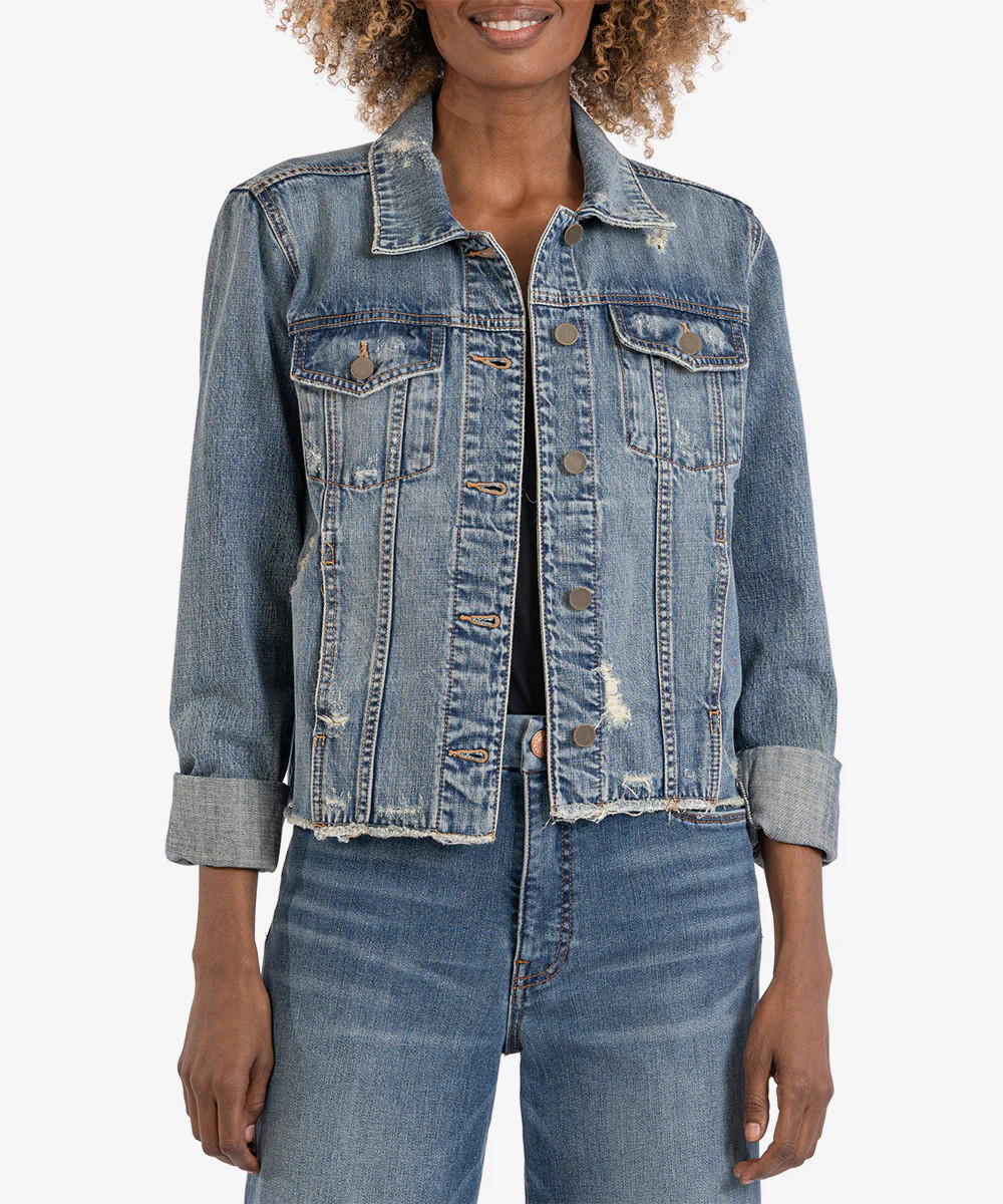 Julia Crop Denim Jacket (Befriended Wash) - Kut from the Kloth | Kut From Kloth
