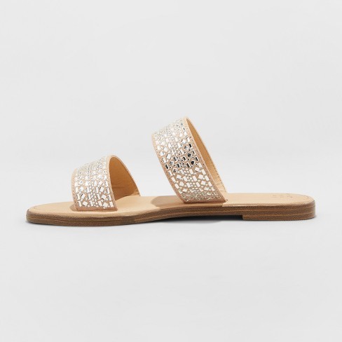 Women's Kersha Embellished Slide Sandals - A New Day™ | Target